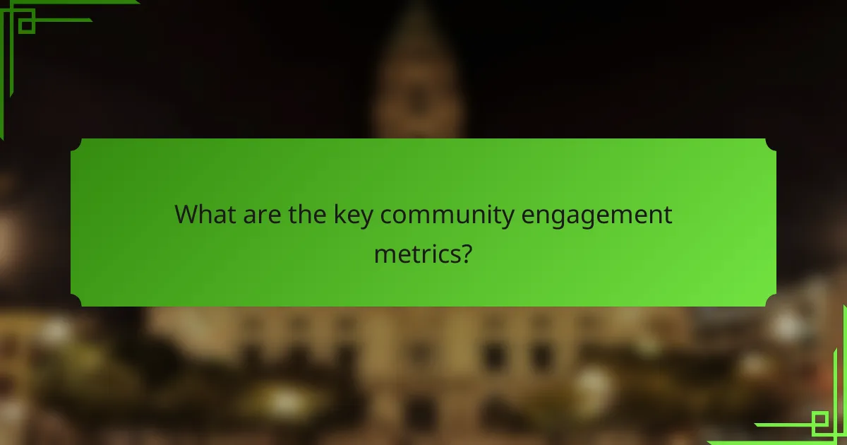 What are the key community engagement metrics?
